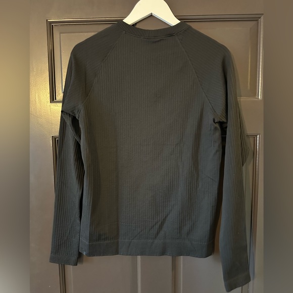 Lululemon Rest Less Pullover Ribbed Black 10 - Picture 6 of 7